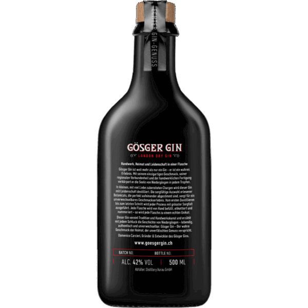 Gösger Gin – London Dry Gin (Batch No. 1) – Bild 2